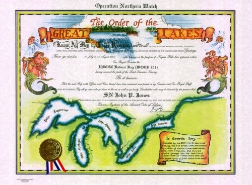 Great Lakes Certificate