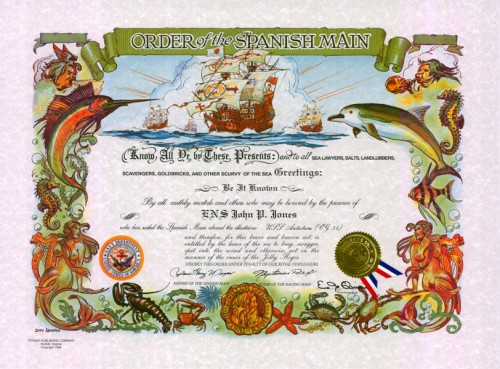 Spanish Main Certificate (Traditional Version)